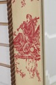 73262: Chintz Crackle Painted Red And Cream Wall M