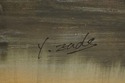F73265: Vintage Oil on Canvas Painting of Farmhous
