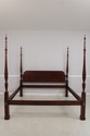 73277: Rice Carved King Size Carved Mahogany Poste