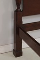 73277: Rice Carved King Size Carved Mahogany Poste