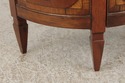 L73270: TROSBY Inlaid Yew Wood Demilune Cabinet Co