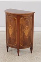 L73270: TROSBY Inlaid Yew Wood Demilune Cabinet Co