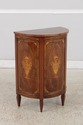 L73270: TROSBY Inlaid Yew Wood Demilune Cabinet Co