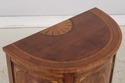 L73270: TROSBY Inlaid Yew Wood Demilune Cabinet Co