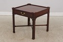 L73293: Pair of BAKER Chippendale Mahogany Lamp Ta