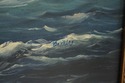 F73294: Artist Signed Oil On Canvas Tall Ships Pai