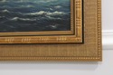 F73294: Artist Signed Oil On Canvas Tall Ships Pai