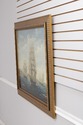 F73294: Artist Signed Oil On Canvas Tall Ships Pai