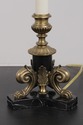 F73312: Pair Of Bronze Empire Style Candestick Lam