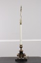 F73312: Pair Of Bronze Empire Style Candestick Lam