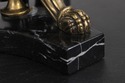 F73312: Pair Of Bronze Empire Style Candestick Lam