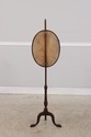 F73349: Antique 18th C. Mahogany Firescreen w. Cre