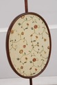 F73349: Antique 18th C. Mahogany Firescreen w. Cre