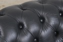 F73359: Blue Leather Chesterfield English Style Lo
