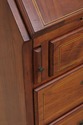 L73363: Antique Bench Made Century Inlaid Walnut S