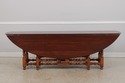 73370: Custom Made Large Walnut Gateleg Drop Leaf 