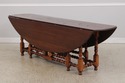 73370: Custom Made Large Walnut Gateleg Drop Leaf 