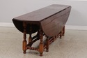 73370: Custom Made Large Walnut Gateleg Drop Leaf 