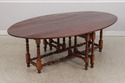 73370: Custom Made Large Walnut Gateleg Drop Leaf 