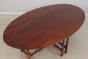 73370: Custom Made Large Walnut Gateleg Drop Leaf 