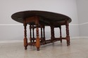 73370: Custom Made Large Walnut Gateleg Drop Leaf 