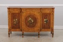 L73378: Vintage Adams Style Inlaid Satinwood & Pai