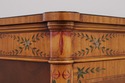L73378: Vintage Adams Style Inlaid Satinwood & Pai