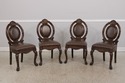 LF73392: HOOKER Leather Top Games Table & 4 Chair 