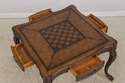 LF73392: HOOKER Leather Top Games Table & 4 Chair 
