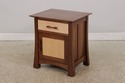 73399: Pair Of STUDIO CRAFTED Tiger Maple & Walnut