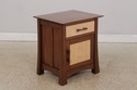 73399: Pair Of STUDIO CRAFTED Tiger Maple & Walnut