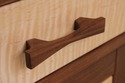 73399: Pair Of STUDIO CRAFTED Tiger Maple & Walnut