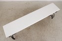 73438: Wrought Iron Base Marble Top Console Sofa T