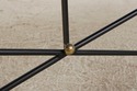 73438: Wrought Iron Base Marble Top Console Sofa T