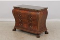 73441: MAITLAND SMITH Flame Mahogany Marble Top Bo