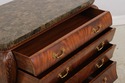 73441: MAITLAND SMITH Flame Mahogany Marble Top Bo