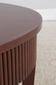 73442: ETHAN ALLEN Avenue Mahogany Oval Coffee Tab
