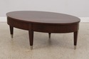 73442: ETHAN ALLEN Avenue Mahogany Oval Coffee Tab