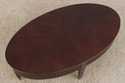 73442: ETHAN ALLEN Avenue Mahogany Oval Coffee Tab