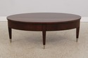 73442: ETHAN ALLEN Avenue Mahogany Oval Coffee Tab
