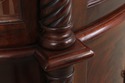 L73444: HENREDON Bow Glass Mahogany Curio China Ca