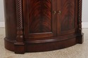 L73444: HENREDON Bow Glass Mahogany Curio China Ca