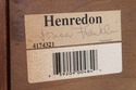L73444: HENREDON Bow Glass Mahogany Curio China Ca
