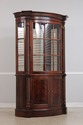 L73444: HENREDON Bow Glass Mahogany Curio China Ca