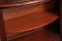 L73444: HENREDON Bow Glass Mahogany Curio China Ca