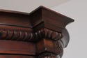 L73444: HENREDON Bow Glass Mahogany Curio China Ca