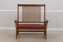 73462: STICKLEY Mission Oak Leather Spindle Settee