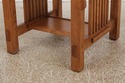F73465: Arts & Crafts Mission Style Oak 2 Tier End