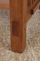 F73465: Arts & Crafts Mission Style Oak 2 Tier End