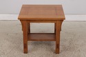 F73465: Arts & Crafts Mission Style Oak 2 Tier End